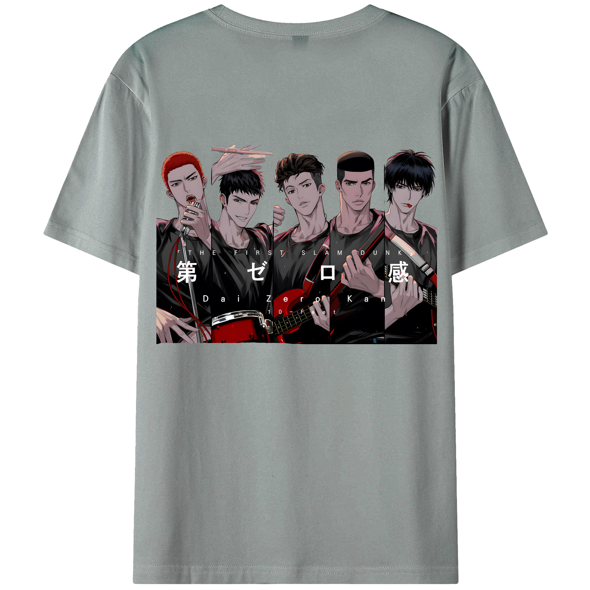 （画像用） SLAM DUNK／スラムダンク 綿100％ メンズ半袖Tシャツ（バックプリント） 通気性
